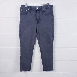 Madewell Jeans Size 30 Petite‎ Vintage Jean Black High Waist Lunar Wash DM0682